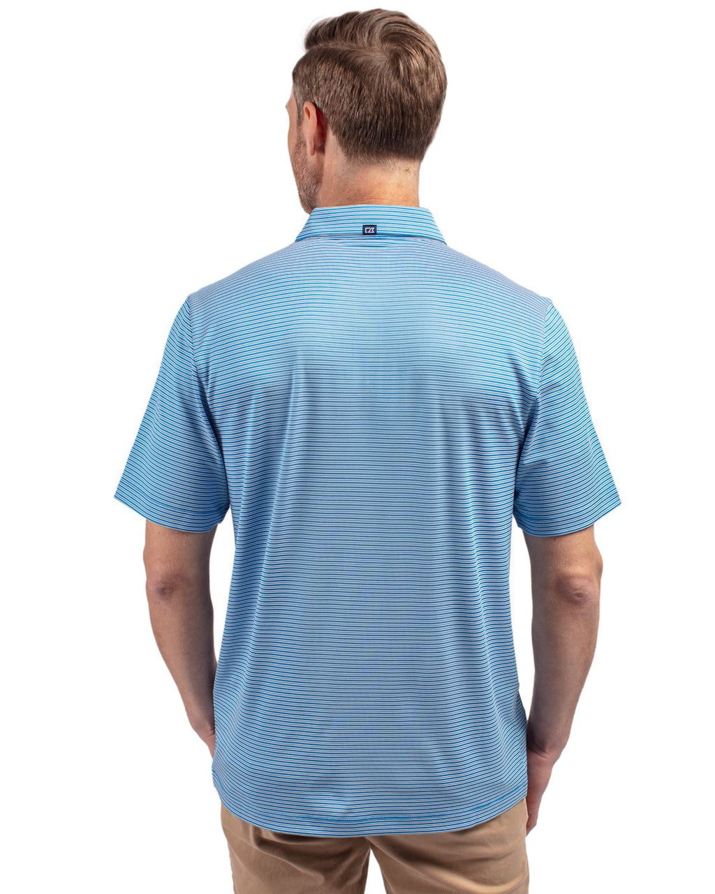 Cutter & Buck® Forge Eco Double Stripe Stretch Recycled Mens Polo