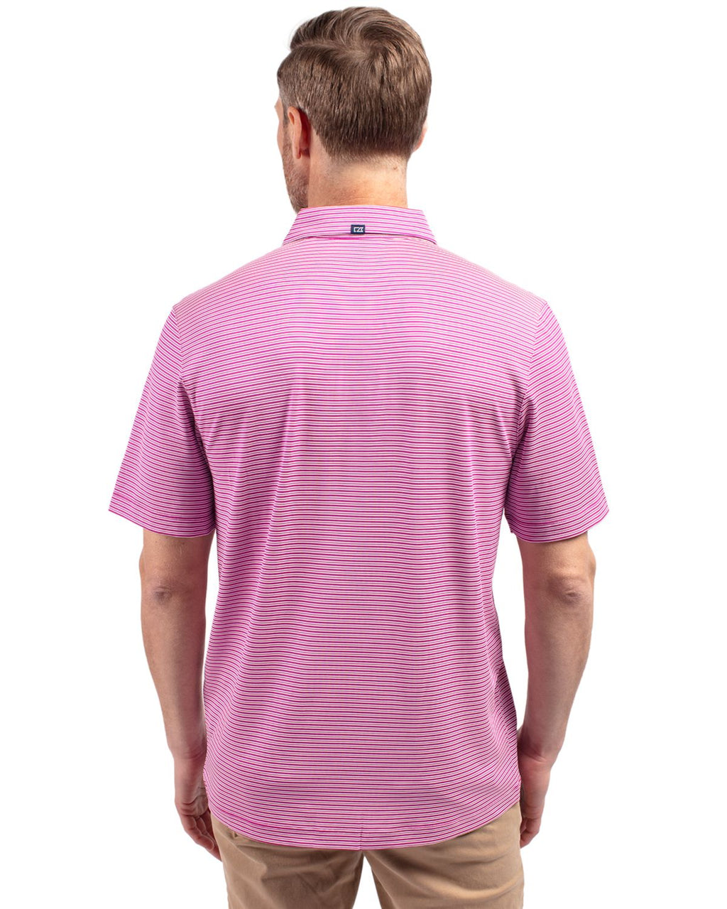 Cutter & Buck® Forge Eco Double Stripe Stretch Recycled Mens Polo