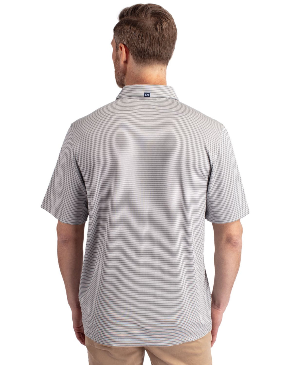 Cutter & Buck® Forge Eco Double Stripe Stretch Recycled Mens Polo