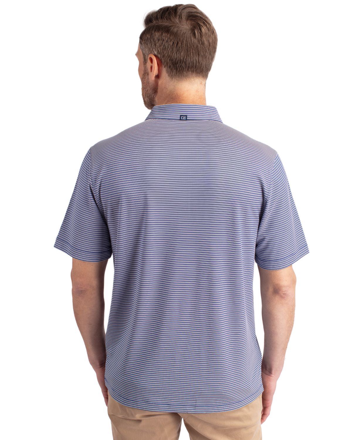Cutter & Buck® Forge Eco Double Stripe Stretch Recycled Mens Polo