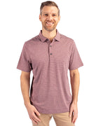 Cutter & Buck® Forge Eco Heather Stripe Stretch Recycled Mens Polo