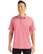 Cutter & Buck® Forge Eco Heather Stripe Stretch Recycled Mens Polo