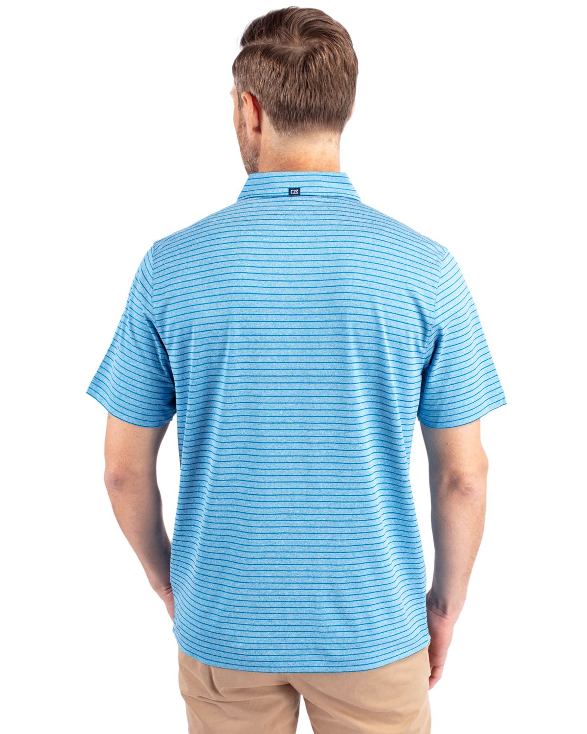 Cutter & Buck® Forge Eco Heather Stripe Stretch Recycled Mens Polo