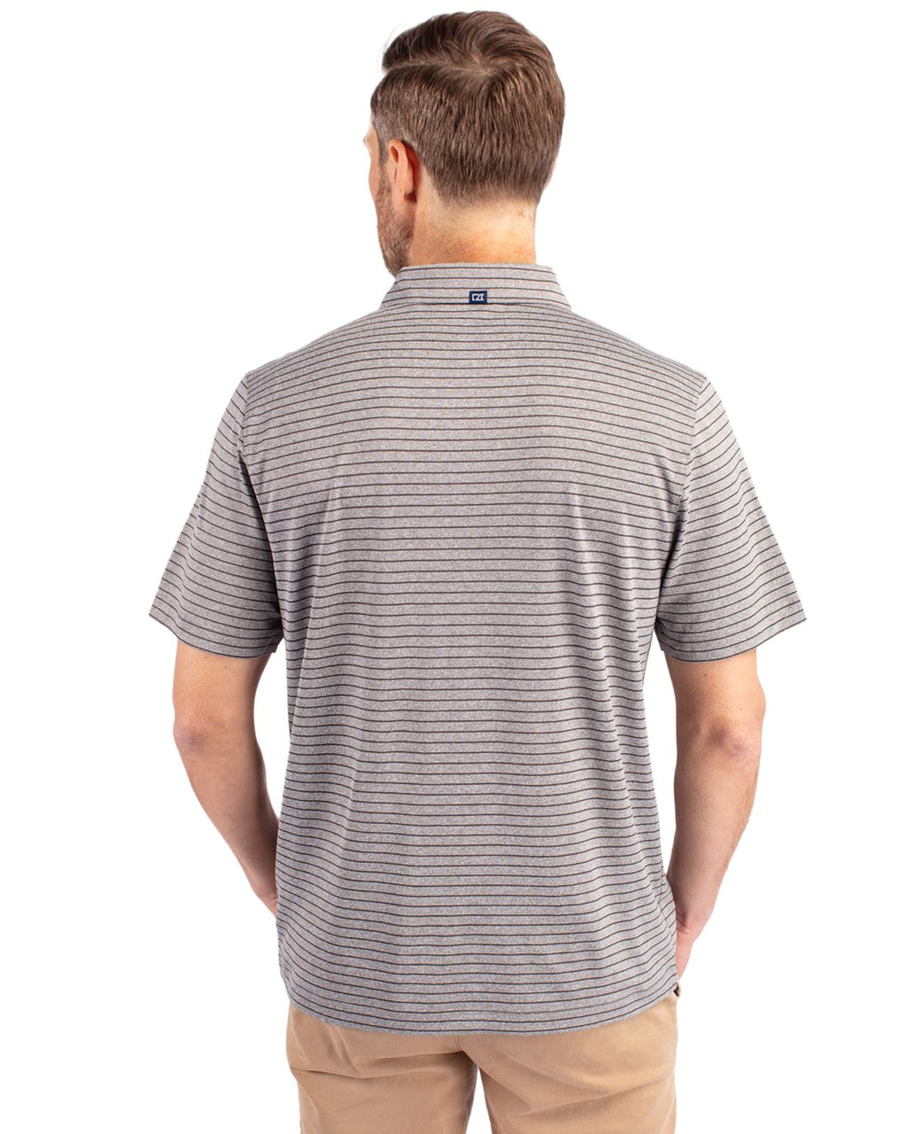 Cutter & Buck® Forge Eco Heather Stripe Stretch Recycled Mens Polo