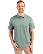 Cutter & Buck® Forge Eco Heather Stripe Stretch Recycled Mens Polo