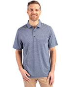 Cutter & Buck® Forge Eco Heather Stripe Stretch Recycled Mens Polo