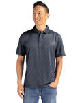 Cutter & Buck® Pike Eco Pebble Print Stretch Recycled Mens Polo