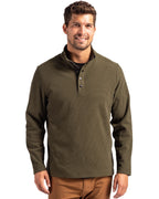 Cutter & Buck® Hunts Point Eco Textured Fleece Recycled Mens Snap Pull Over