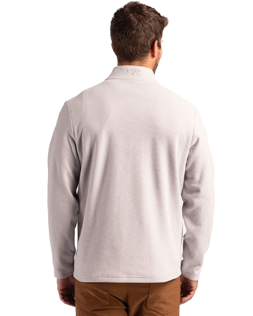 Cutter & Buck® Hunts Point Eco Textured Fleece Recycled Mens Snap Pull Over
