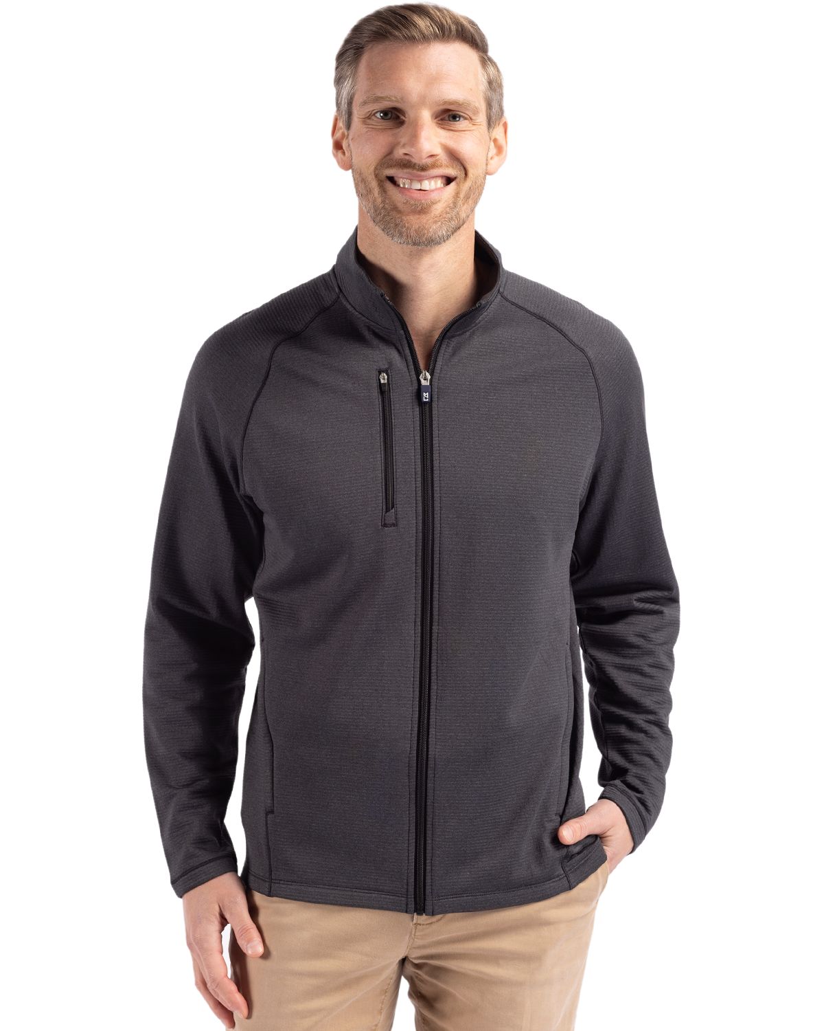 Cutter & Buck® Peshastin Fleece Recycled Mens Full Zip Jacket
