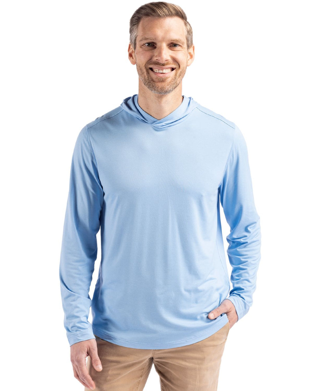 Cutter & Buck® Coastline Epic Comfort Recycled Mens Hooded Shirt
