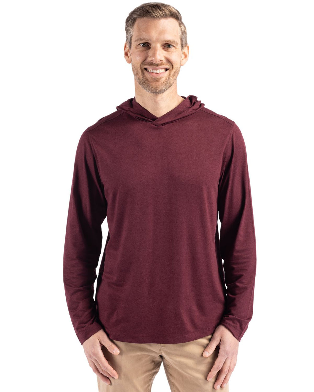 Cutter & Buck® Coastline Epic Comfort Recycled Mens Hooded Shirt