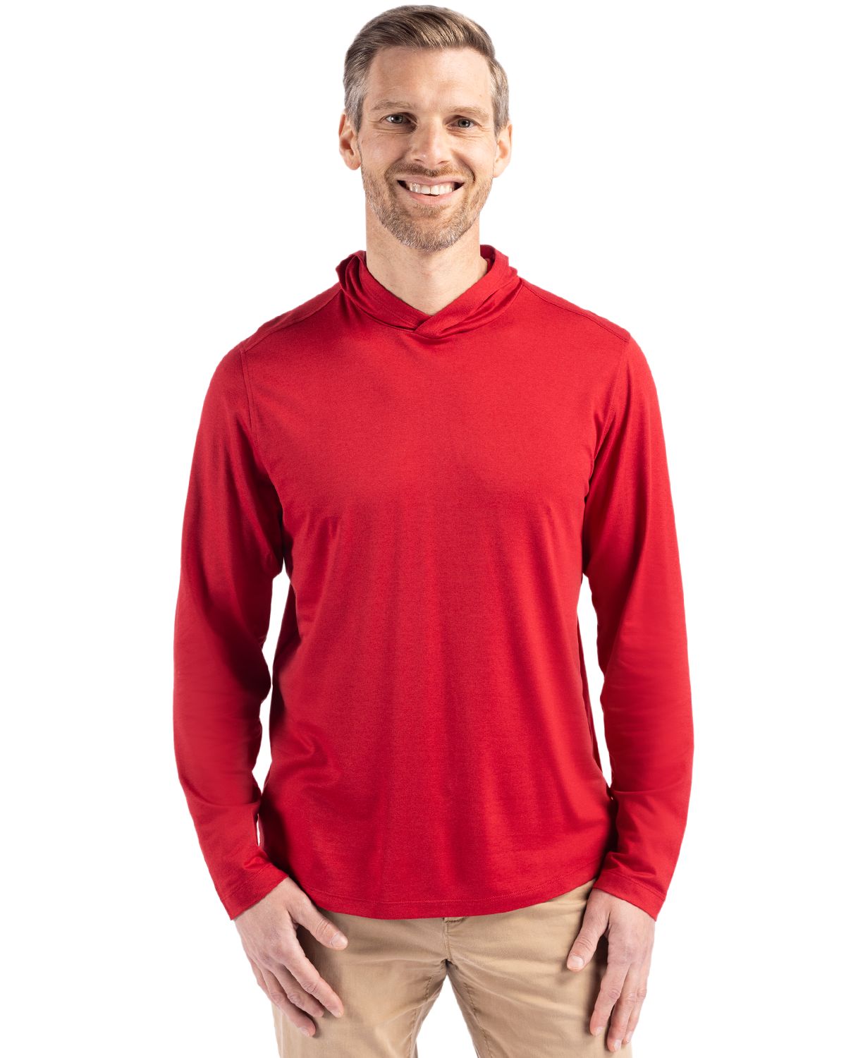 Cutter & Buck® Coastline Epic Comfort Recycled Mens Hooded Shirt