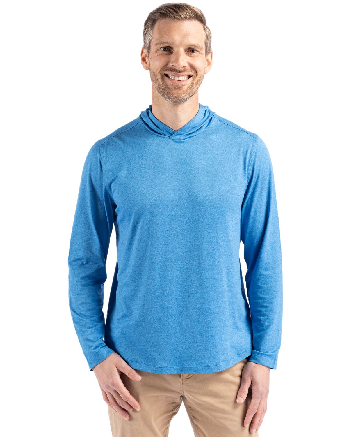 Cutter & Buck® Coastline Epic Comfort Recycled Mens Hooded Shirt