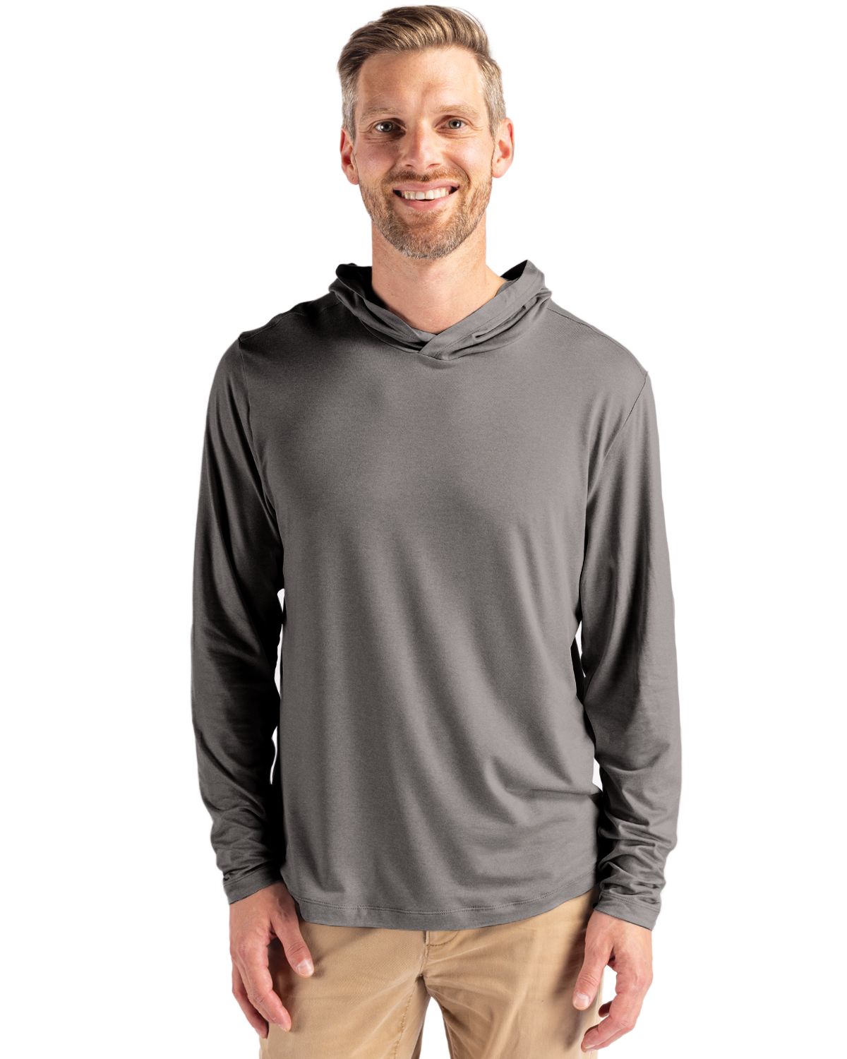 Cutter & Buck® Coastline Epic Comfort Recycled Mens Hooded Shirt