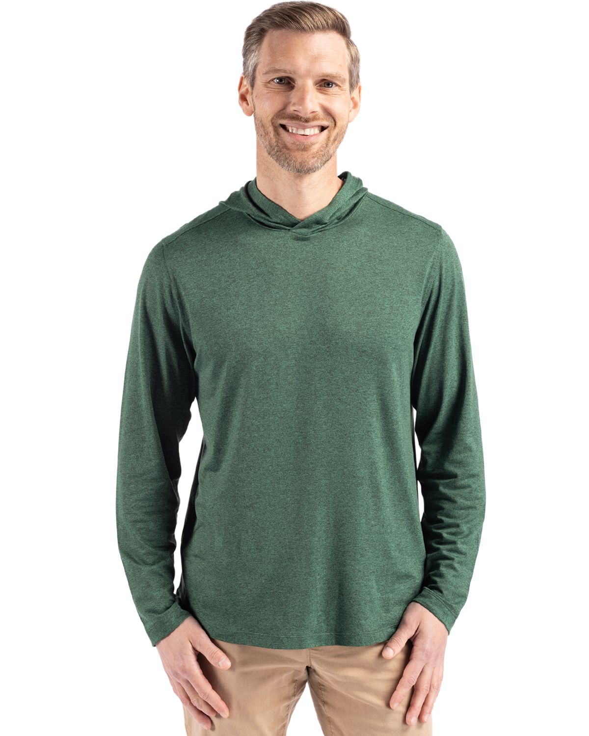 Cutter & Buck® Coastline Epic Comfort Recycled Mens Hooded Shirt