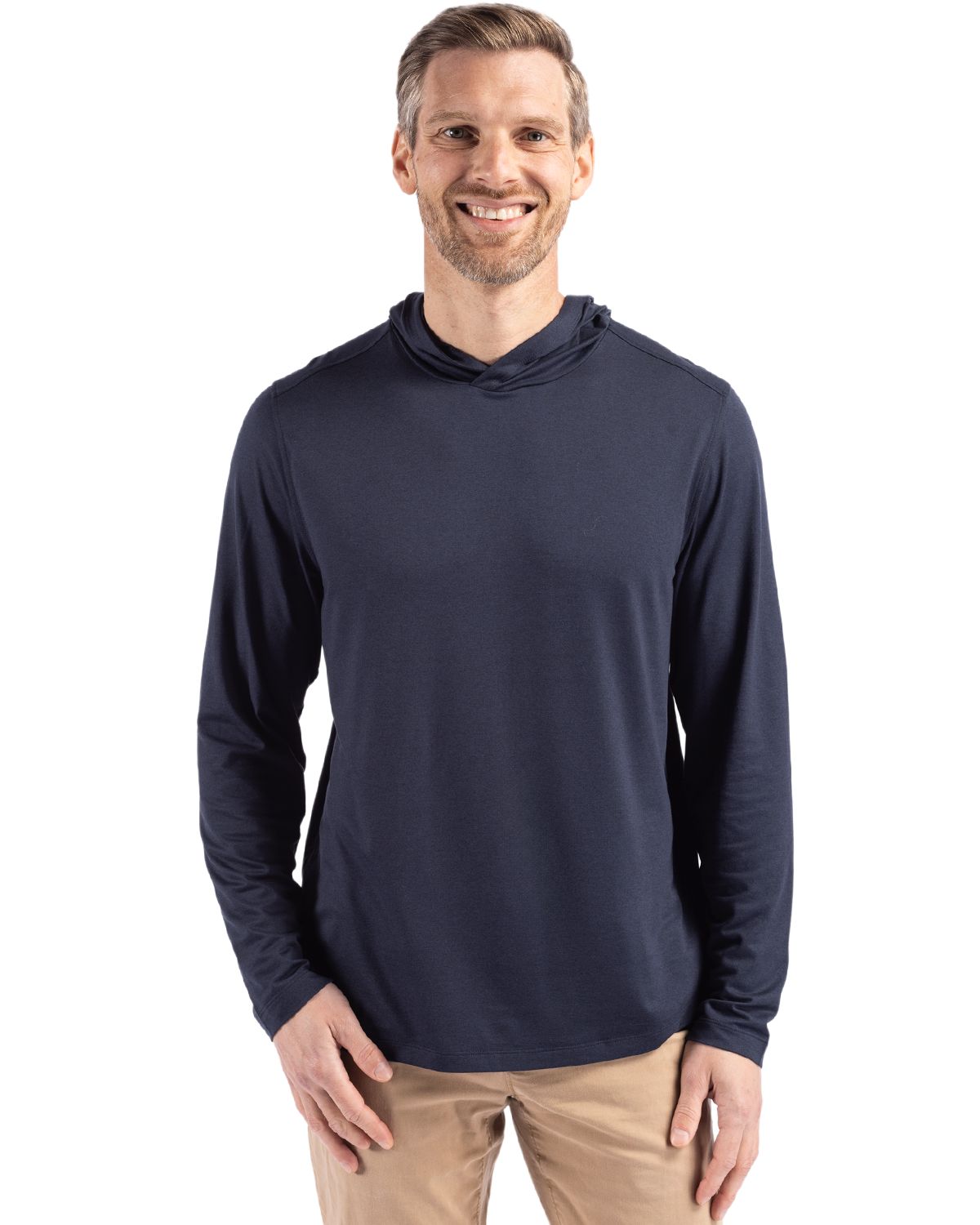 Cutter & Buck® Coastline Epic Comfort Recycled Mens Hooded Shirt
