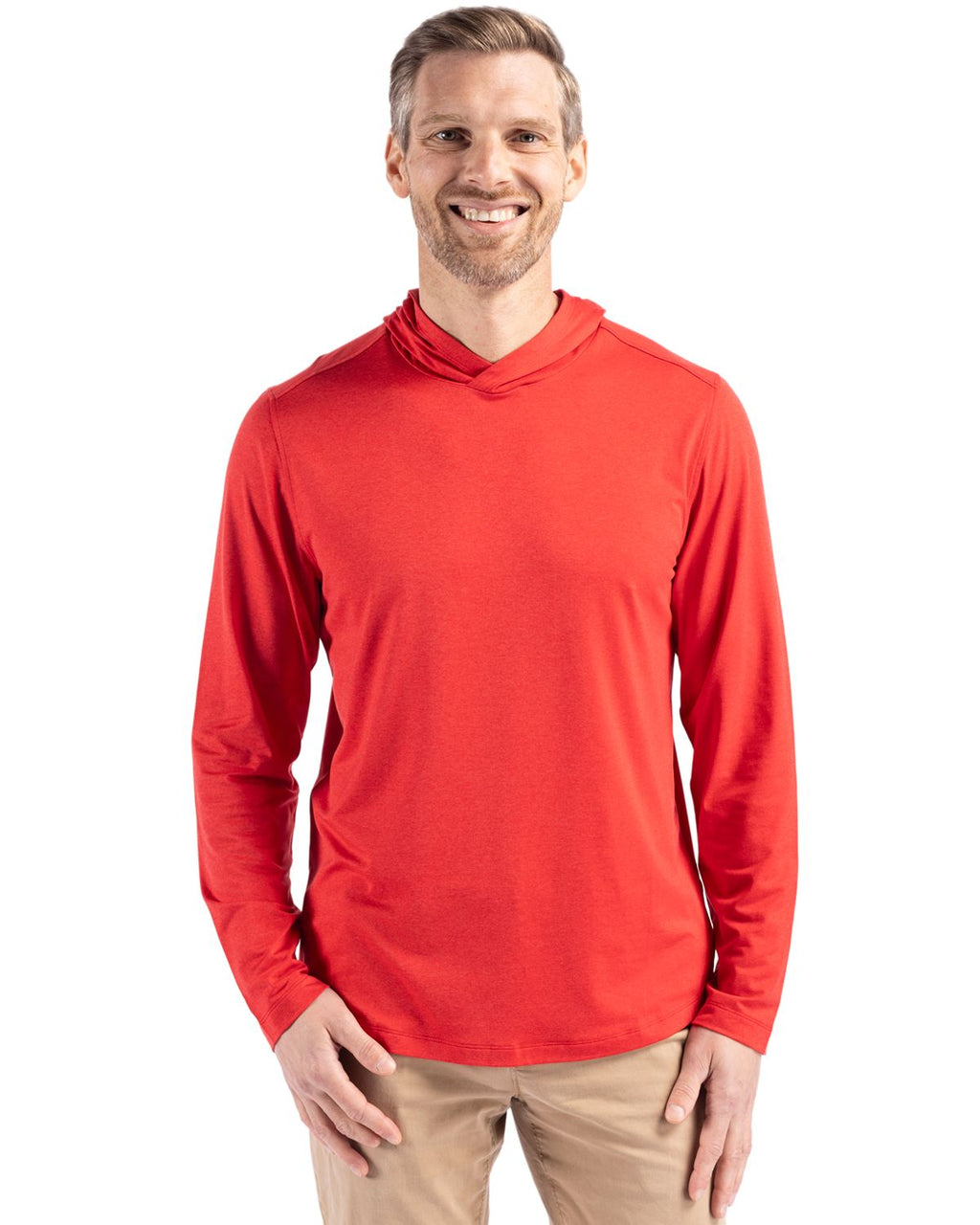 Cutter & Buck® Coastline Epic Comfort Recycled Mens Hooded Shirt