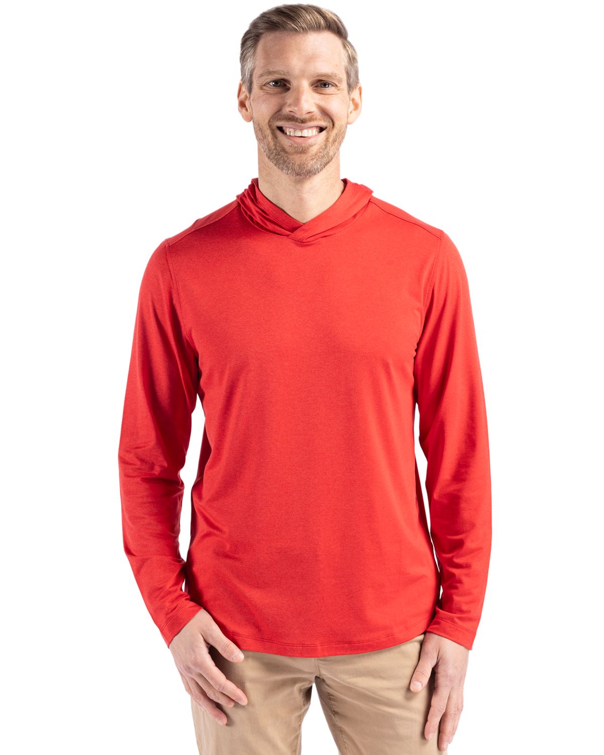 Cutter & Buck® Coastline Epic Comfort Recycled Mens Hooded Shirt