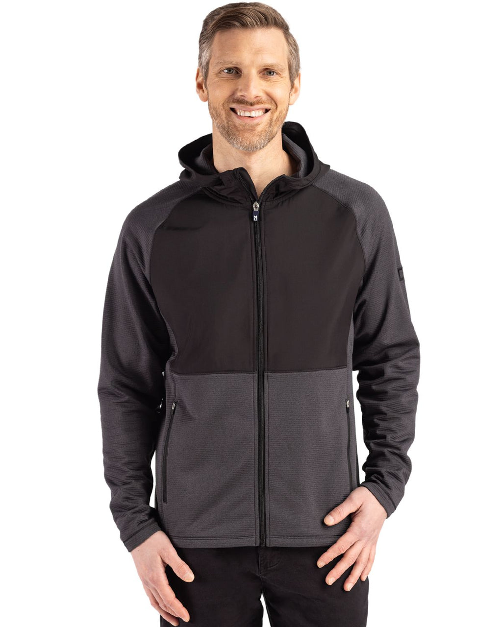 Cutter & Buck® Peshastin Fleece Recycled Mens Hybrid Jacket