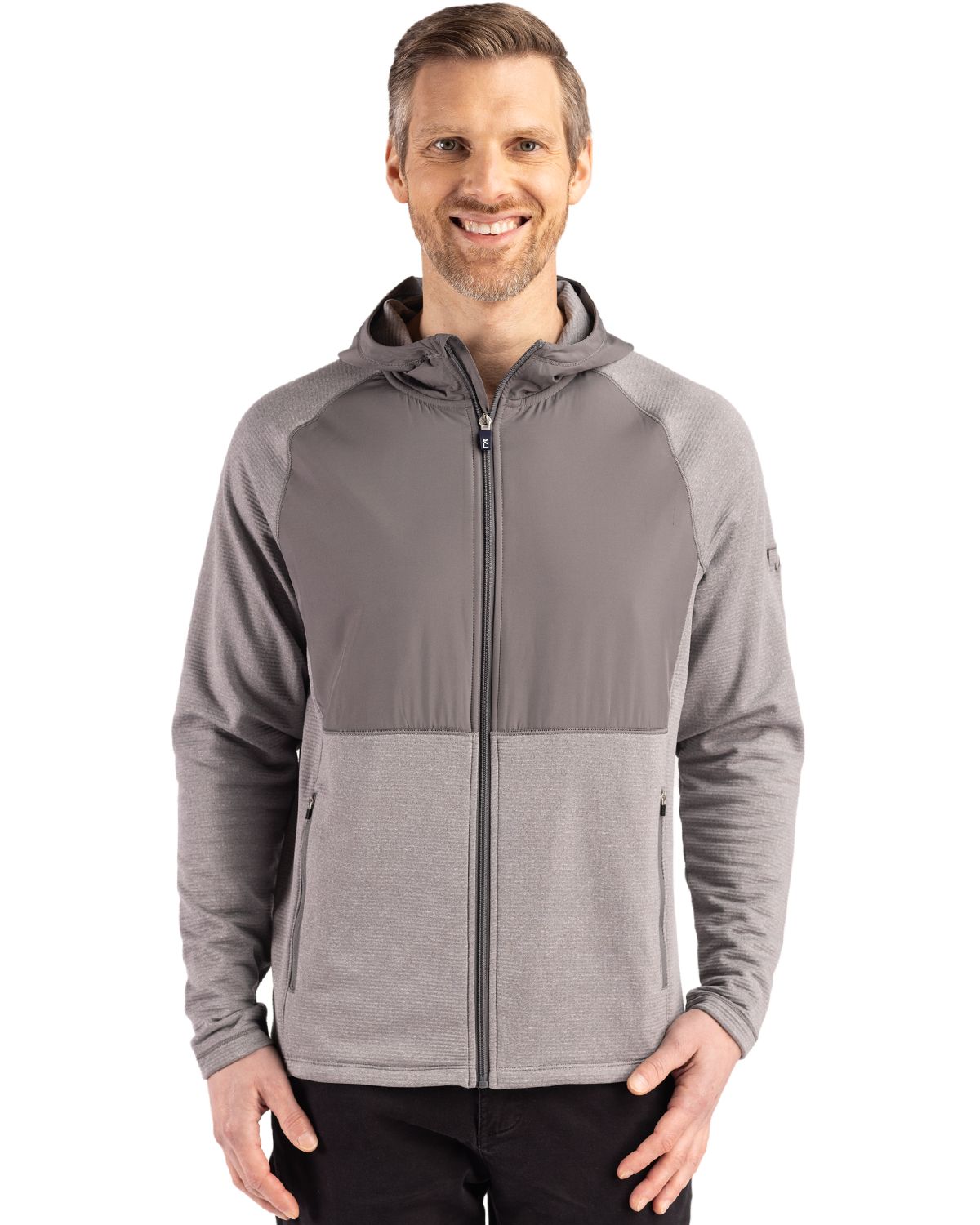 Cutter & Buck® Peshastin Fleece Recycled Mens Hybrid Jacket