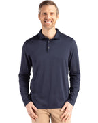 Cutter & Buck® Coastline Epic Comfort Recycled Mens Long Sleeve Polo