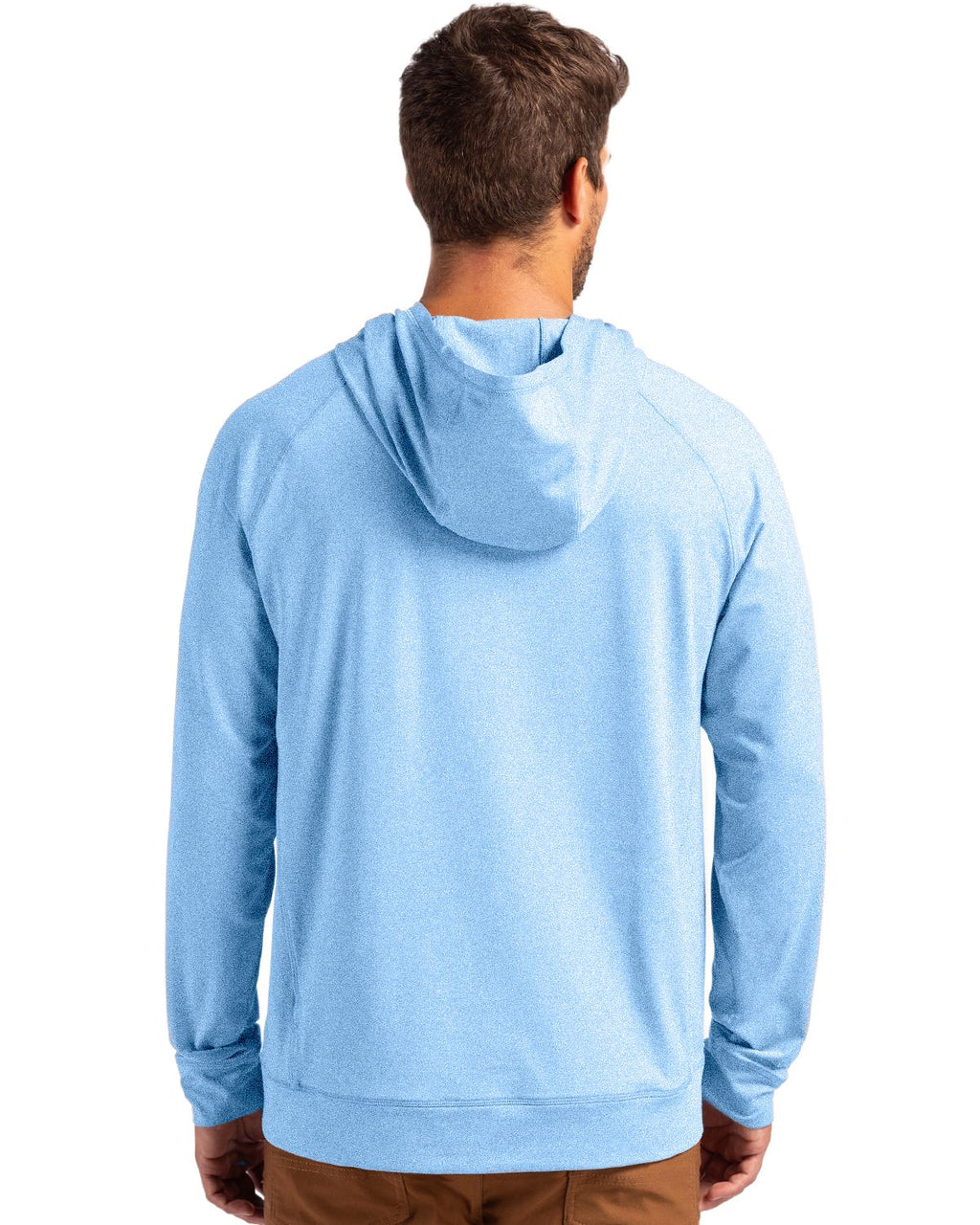 Cutter & Buck® Adapt Knit Recycled Mens Heathered Hooded Pull Over