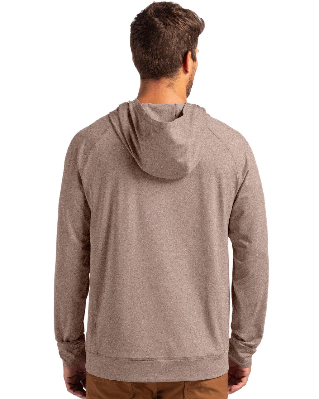 Cutter & Buck® Adapt Knit Recycled Mens Heathered Hooded Pull Over