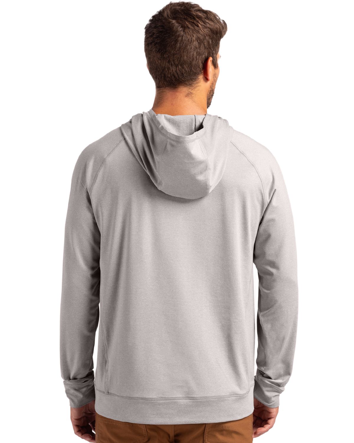 Cutter & Buck® Adapt Knit Recycled Mens Heathered Hooded Pull Over