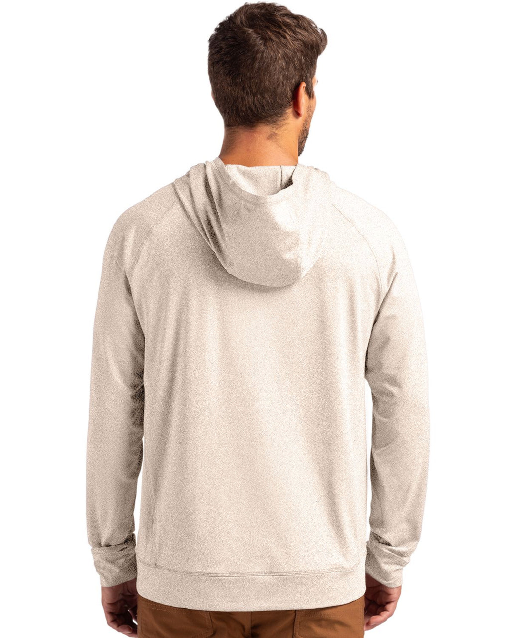 Cutter & Buck® Adapt Knit Recycled Mens Heathered Hooded Pull Over