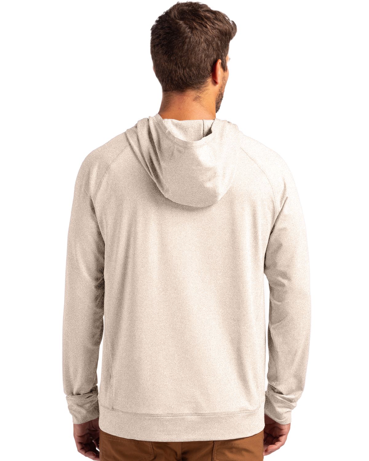 Cutter & Buck® Adapt Knit Recycled Mens Heathered Hooded Pull Over