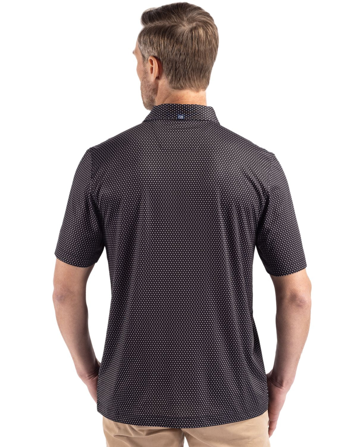 Cutter & Buck® Pike Eco Shadow Check Print Recycled Mens Big & Tall Polo
