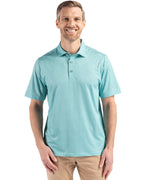Cutter & Buck® Pike Eco Shadow Check Print Recycled Mens Polo