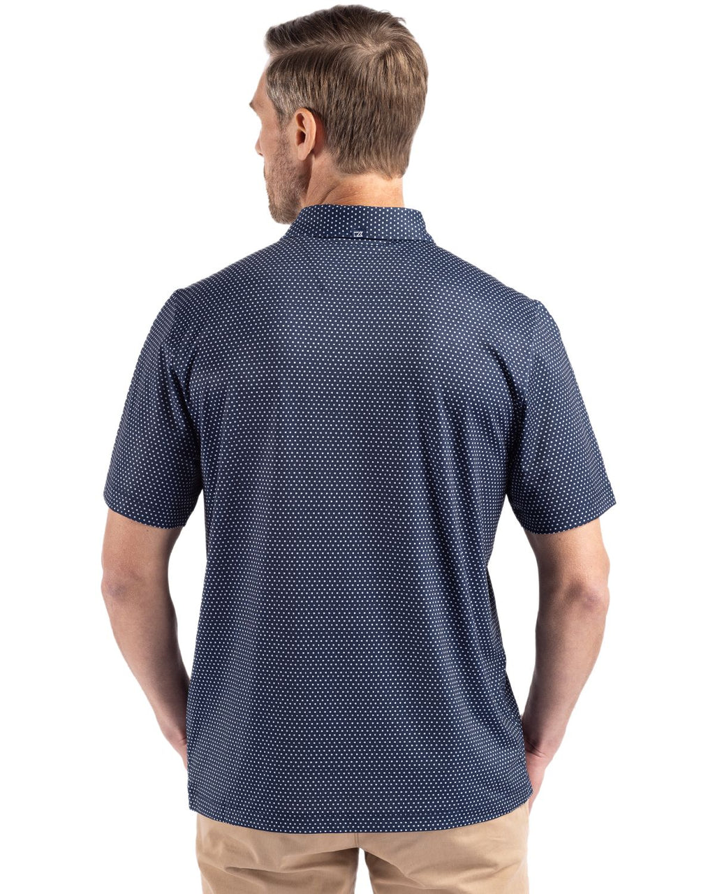 Cutter & Buck® Pike Eco Shadow Check Print Recycled Mens Big & Tall Polo