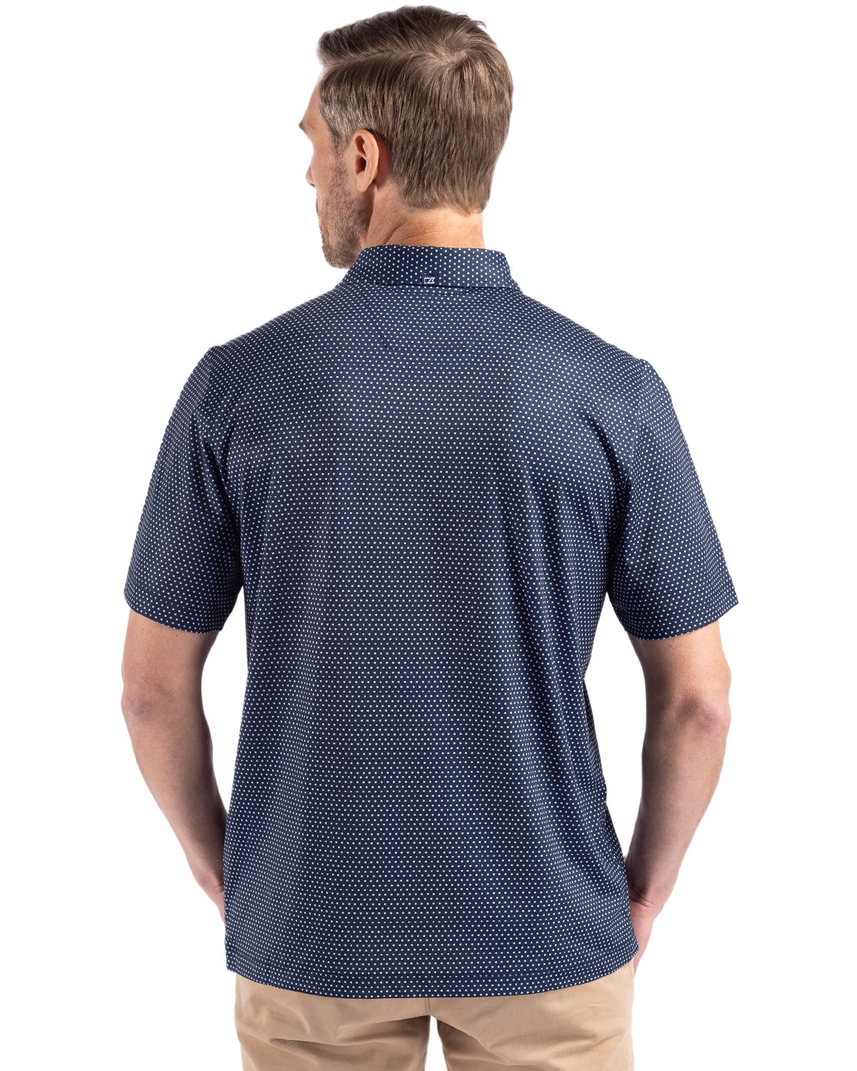 Cutter & Buck® Pike Eco Shadow Check Print Recycled Mens Polo