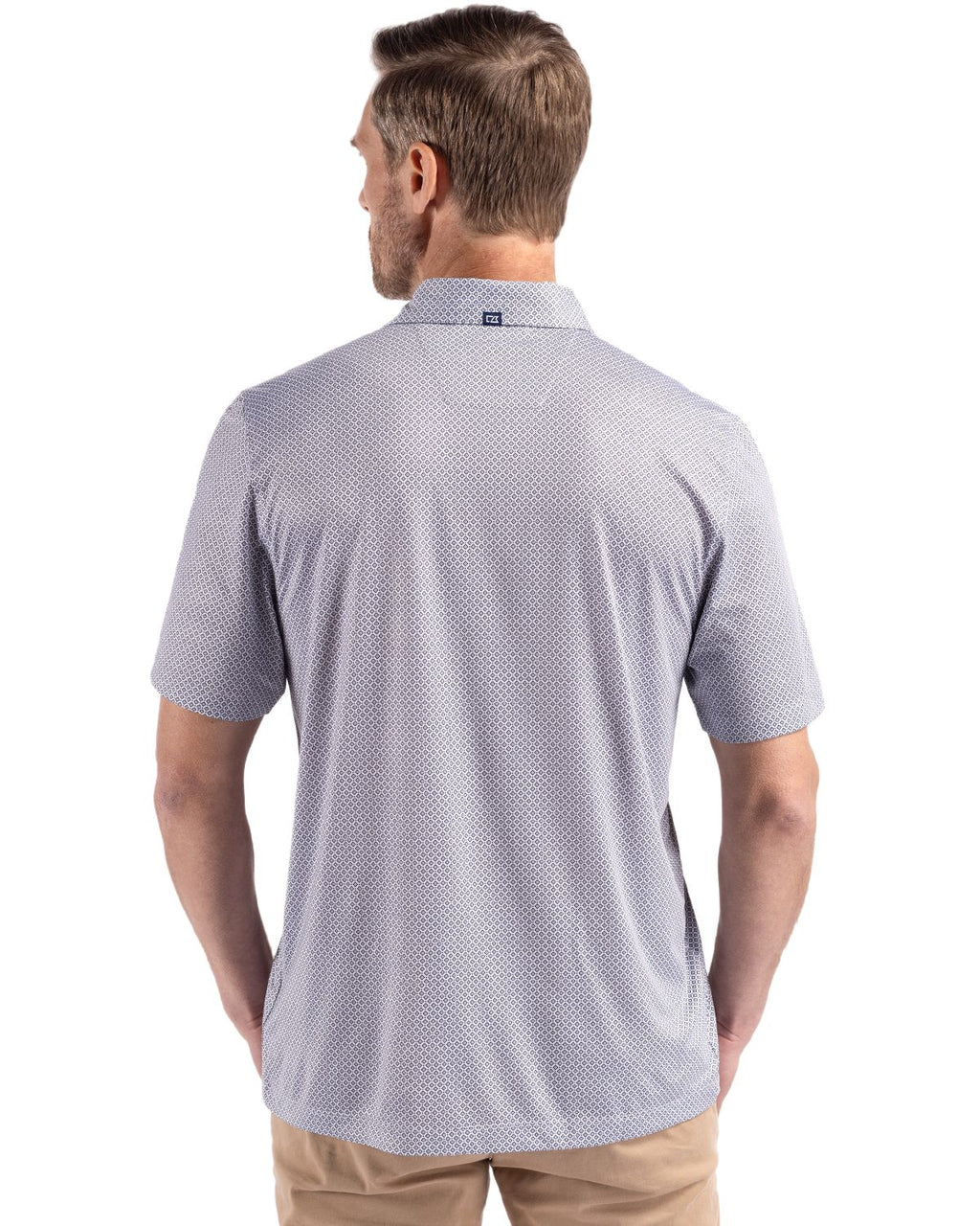 Cutter & Buck® Pike Eco Diamond Dot Print Recycled Mens Big & Tall Polo