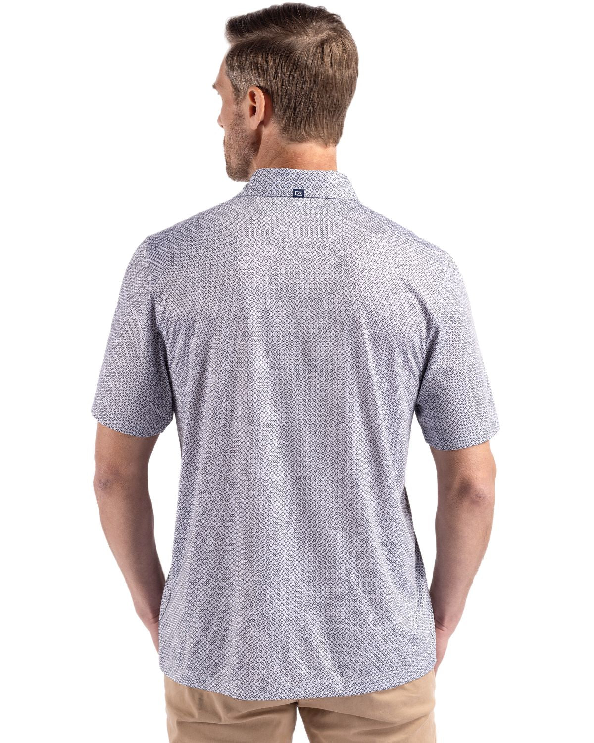 Cutter & Buck® Pike Eco Diamond Dot Print Recycled Mens Polo