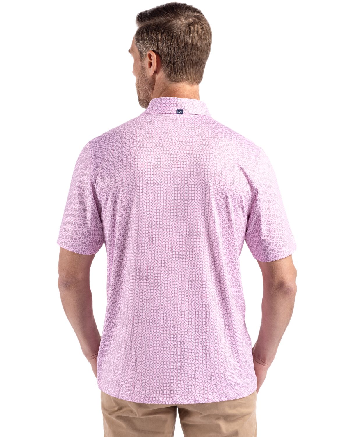 Cutter & Buck® Pike Eco Diamond Dot Print Recycled Mens Polo