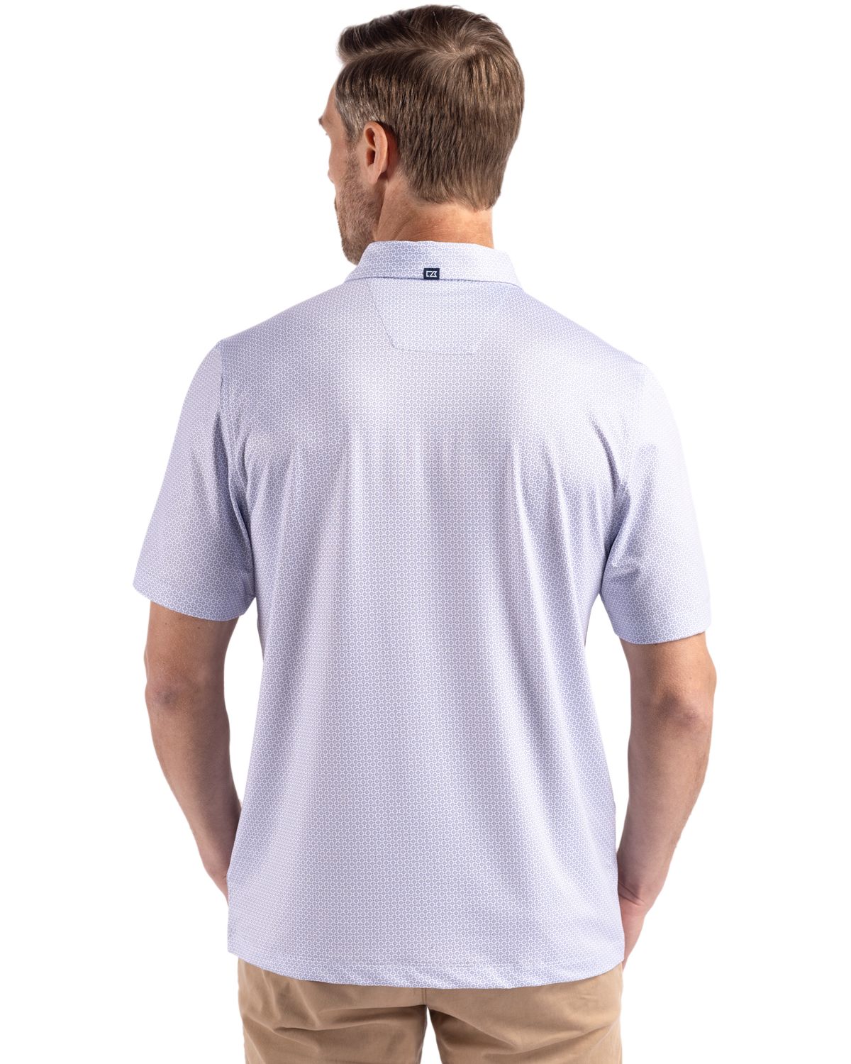 Cutter & Buck® Pike Eco Diamond Dot Print Recycled Mens Polo