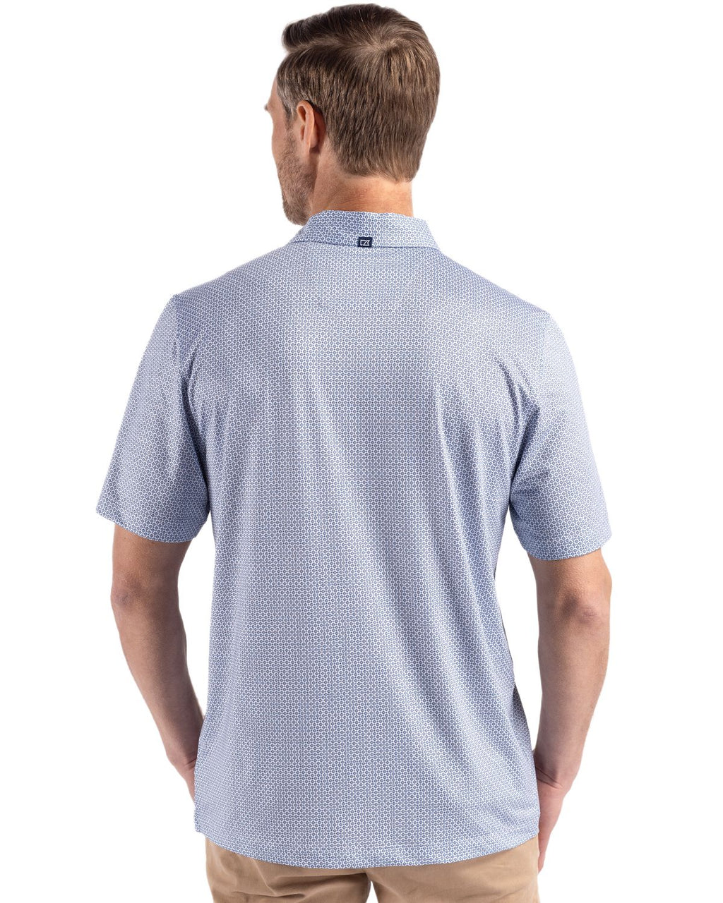 Cutter & Buck® Pike Eco Diamond Dot Print Recycled Mens Polo