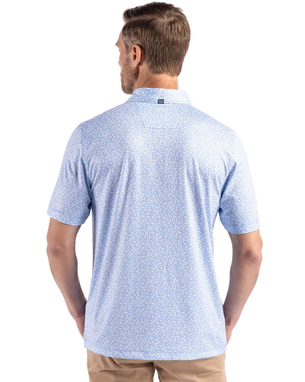 Cutter & Buck® Pike Eco Flora Print Recycled Mens Polo