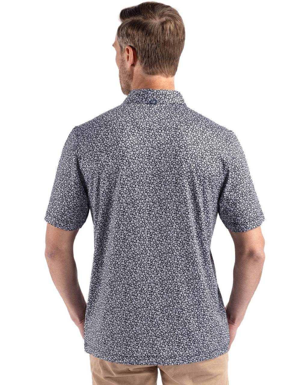 Cutter & Buck® Pike Eco Flora Print Recycled Mens Big & Tall Polo