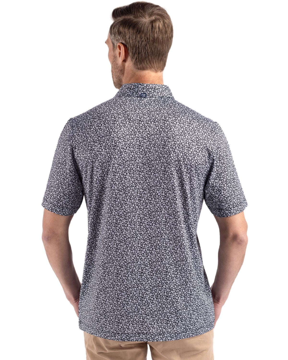 Cutter & Buck® Pike Eco Flora Print Recycled Mens Polo