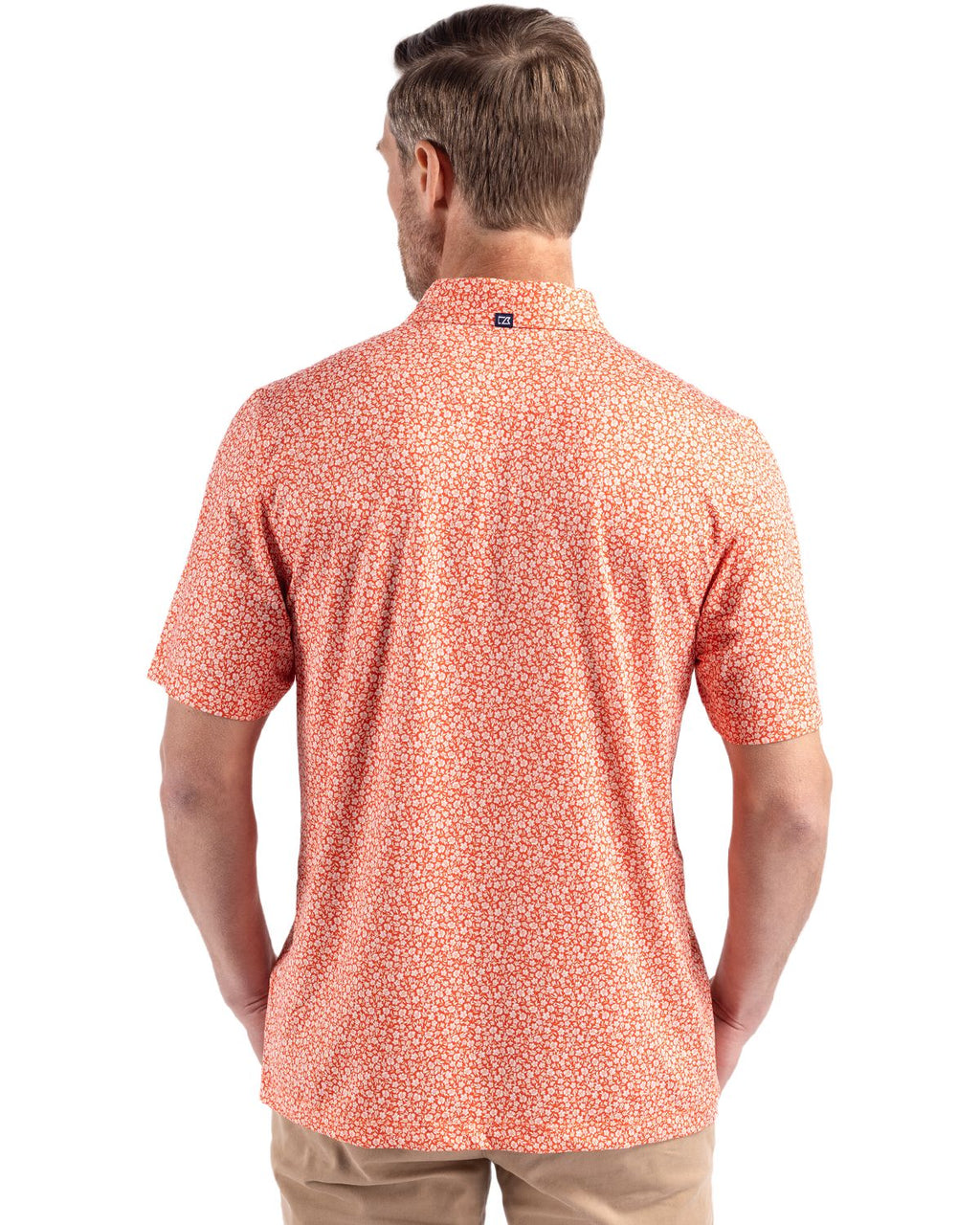 Cutter & Buck® Pike Eco Flora Print Recycled Mens Polo
