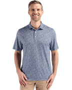 Cutter & Buck® Pike Eco Flora Print Recycled Mens Big & Tall Polo