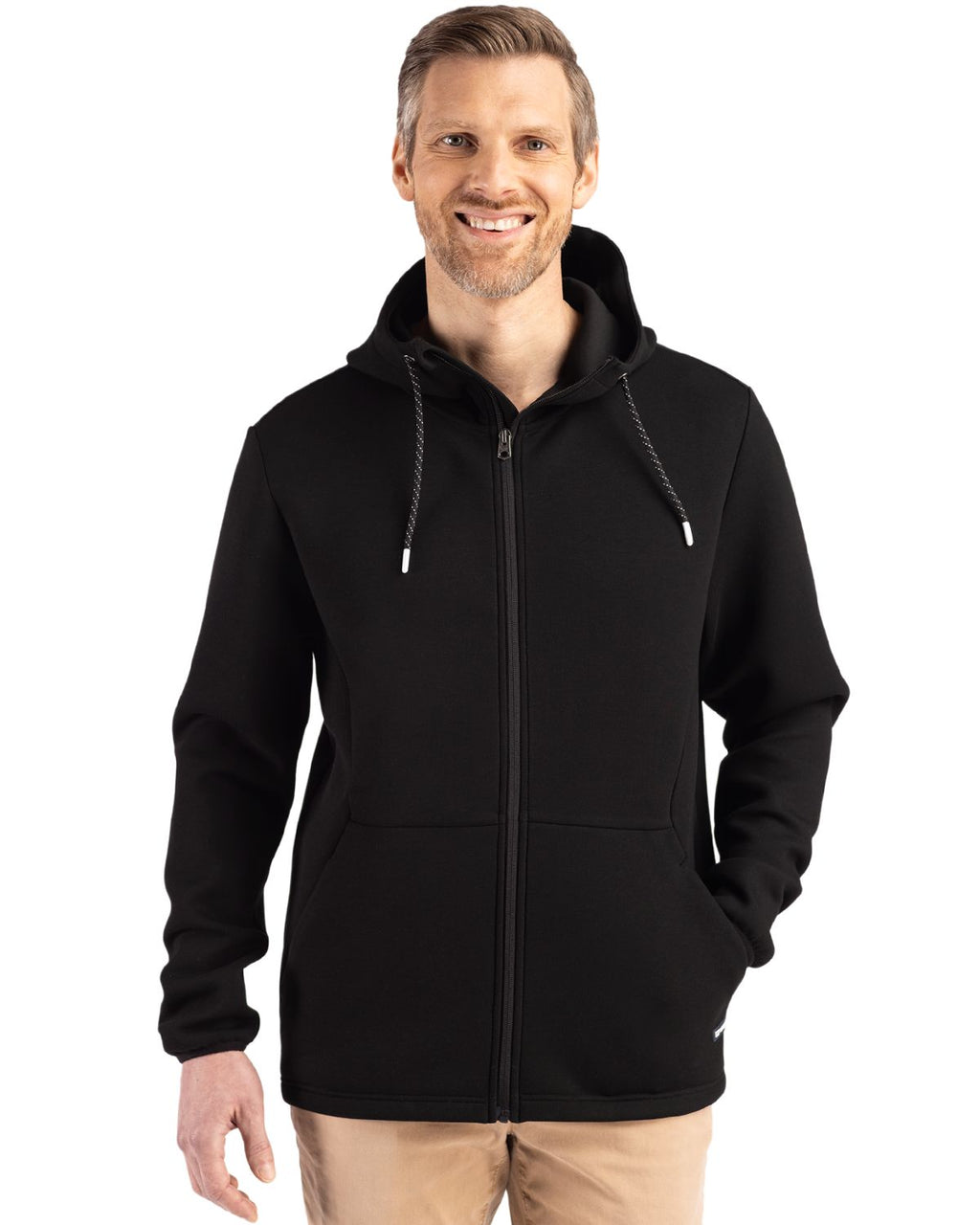 Cutter & Buck® Roam Epic Comfort Recycled Mens Full Zip Hooded Jacket