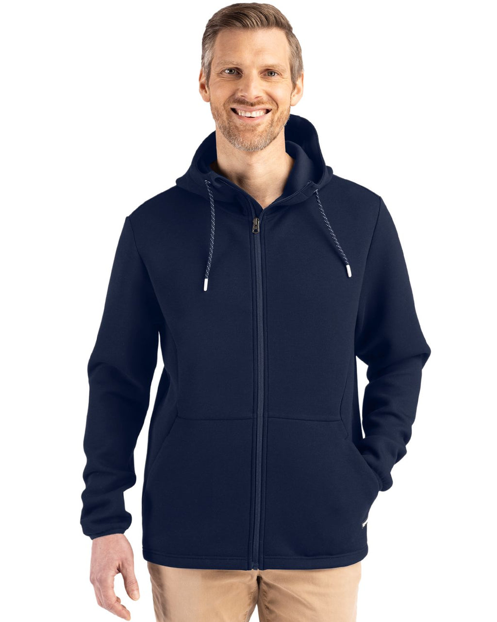 Cutter & Buck® Roam Epic Comfort Recycled Mens Full Zip Hooded Jacket
