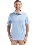 Cutter & Buck® Forge Epic Confidence Fine Line Stripe Stretch Recycled Mens Polo
