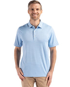 Cutter & Buck® Forge Epic Confidence Fine Line Stripe Stretch Recycled Mens Polo