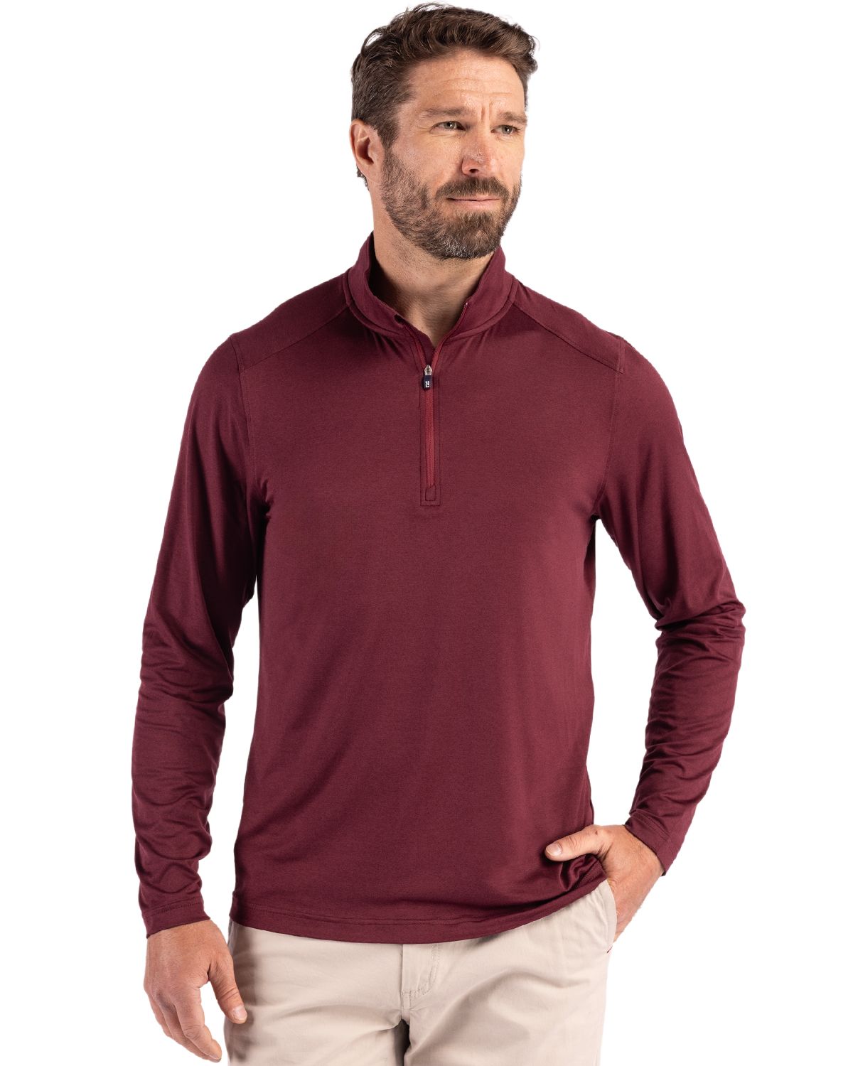 Cutter & Buck® Coastline Epic Comfort Recycled Mens Quarter Zip